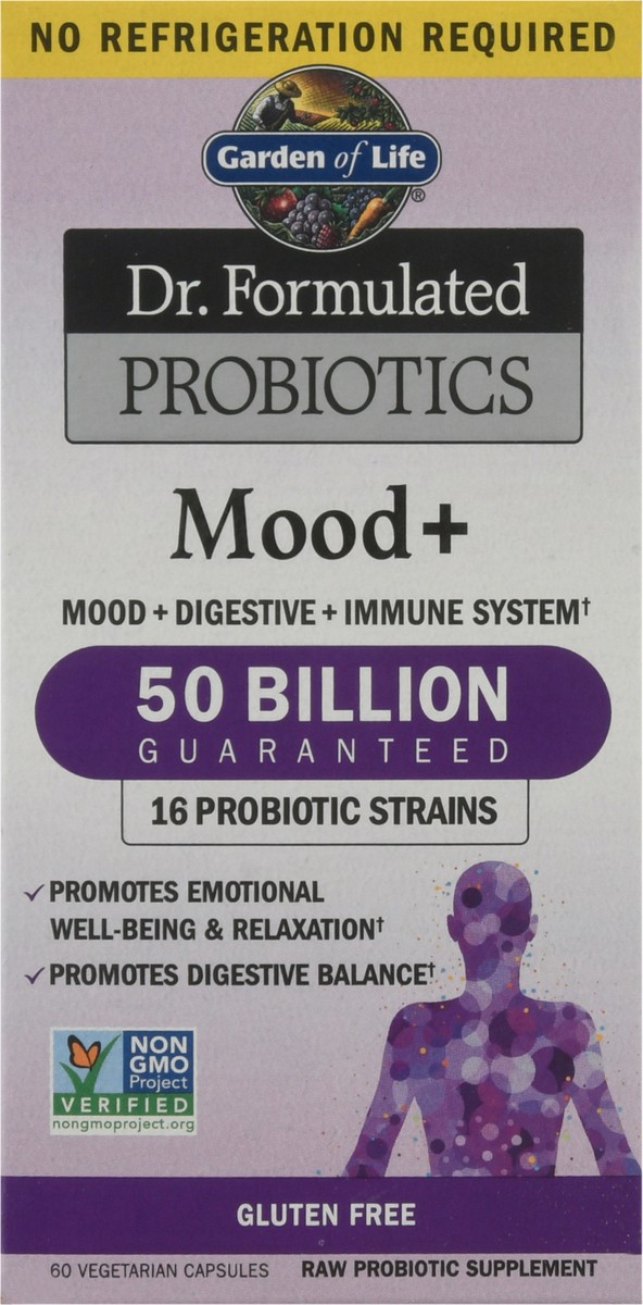 slide 1 of 9, Garden of Life Dr Formulated Probiotics Mood + Vegetarian Capsules 60 ea, 60 ct