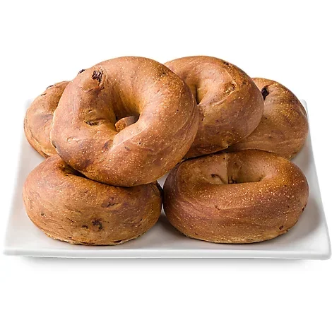 slide 1 of 1, Bakery Cinnamon Raisin Bagels 6 Count - Each, 6 ct