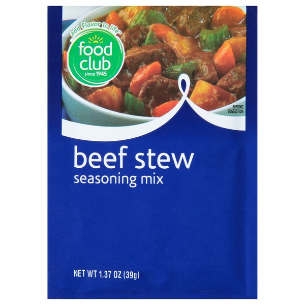 slide 1 of 11, Food Club Beef Stew Seasoning Mix 1.37 oz, 1.37 oz