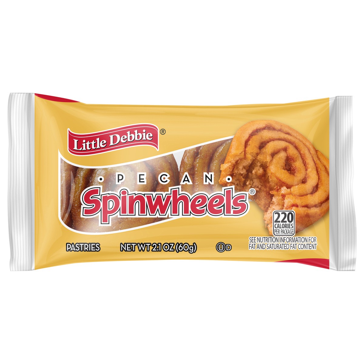 slide 1 of 9, Little Debbie Snack Cakes, Little Debbie Snack Pecan SPINWHEELS  sweet rolls, 2.1 oz