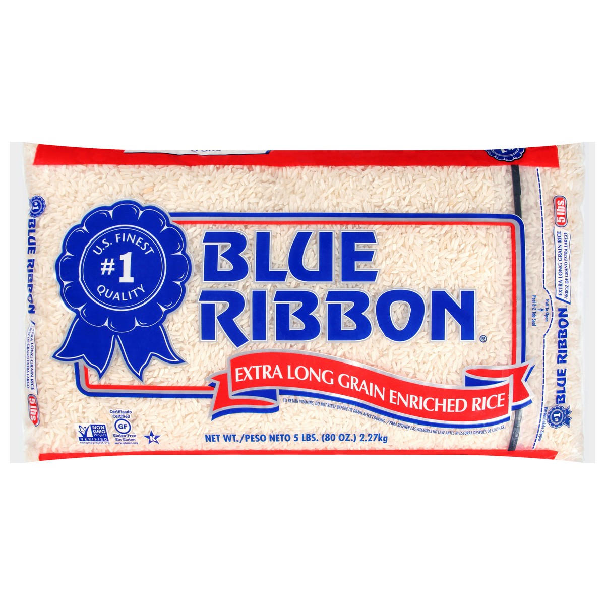 slide 1 of 9, Blue Ribbon Extra Long Grain Enriched Rice 80 oz, 80 oz