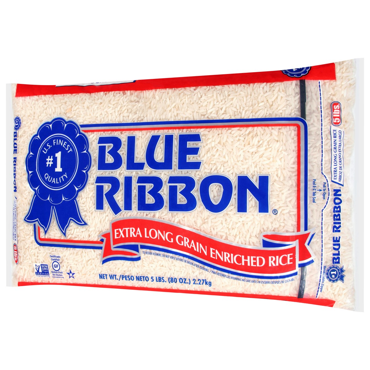 slide 3 of 9, Blue Ribbon Extra Long Grain Enriched Rice 80 oz, 80 oz