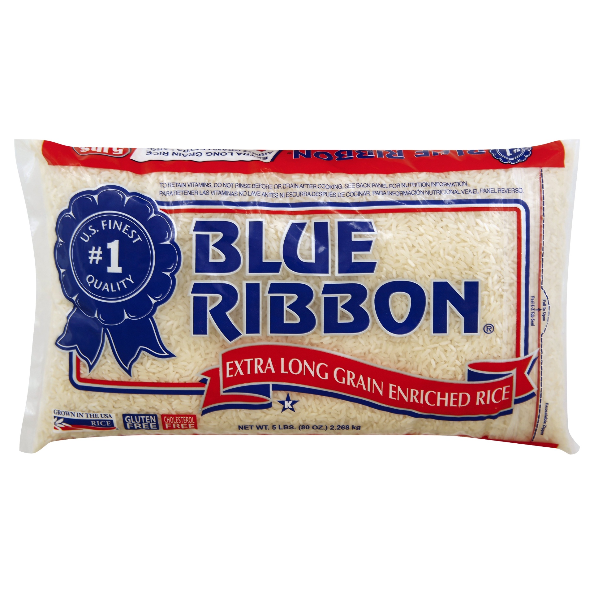 slide 1 of 6, Blue Ribbon Extra Long Grain Enriched Rice, 80 oz