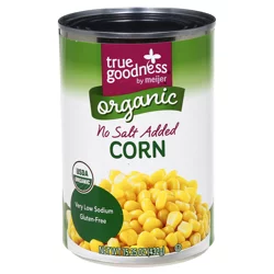 True Goodness Organic No Salt Added Whole Kernel Corn