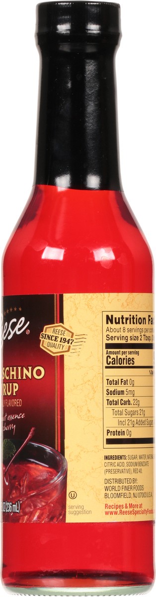 slide 3 of 9, Reese Maraschino Syrup, 8 fl oz