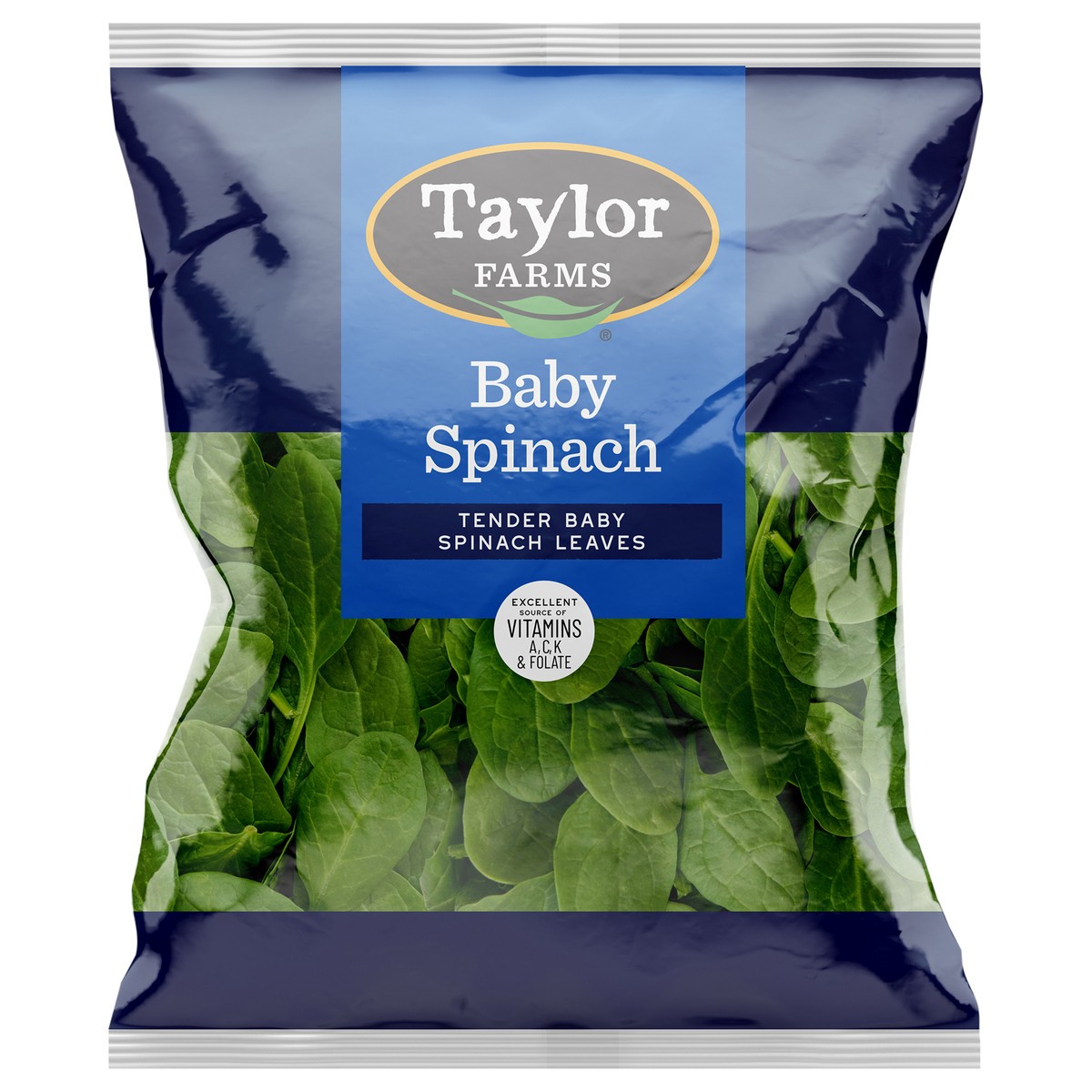 slide 1 of 3, Taylor Farms Tender Baby Spinach Leaves 1 ea, 1 ct