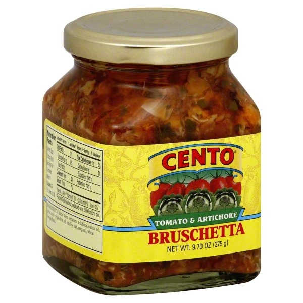 slide 1 of 1, Cento Bruschetta, Tomato & Artichoke, 9.7 oz