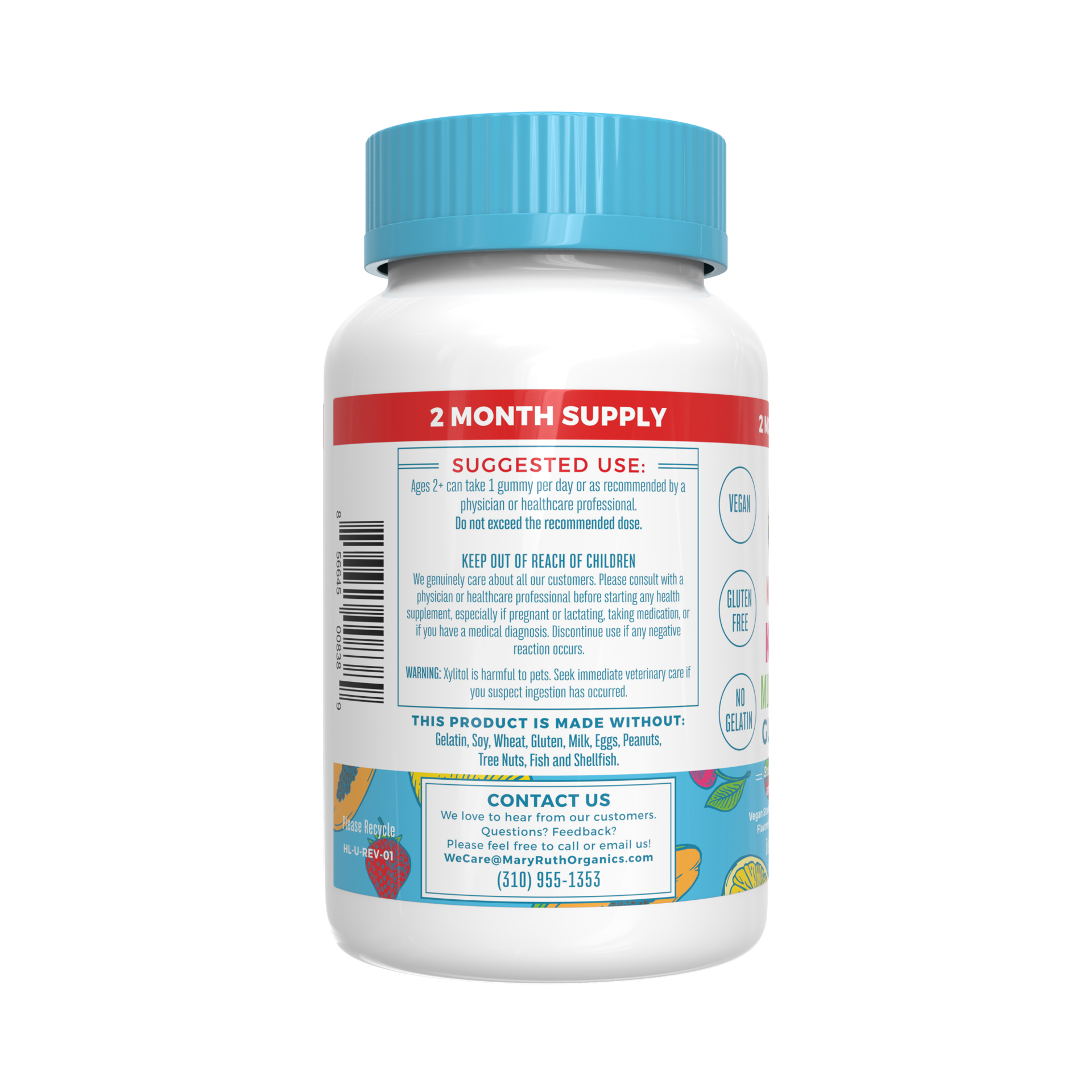 slide 8 of 20, MaryRuth's Kids Sugar Free Multivitamin Gummies, 1 ct