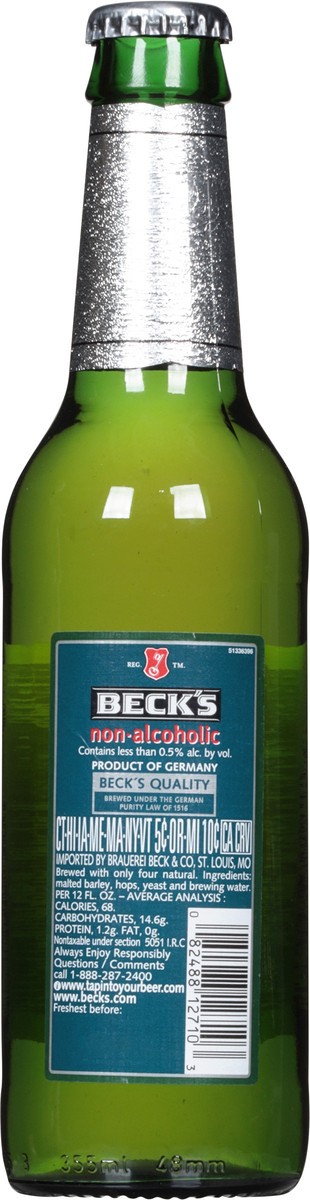 slide 4 of 9, Beck's Non-Alcoholic Beer 12 fl oz, 12 fl oz