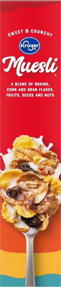 slide 3 of 4, Kroger Muesli Cereal, 14 oz