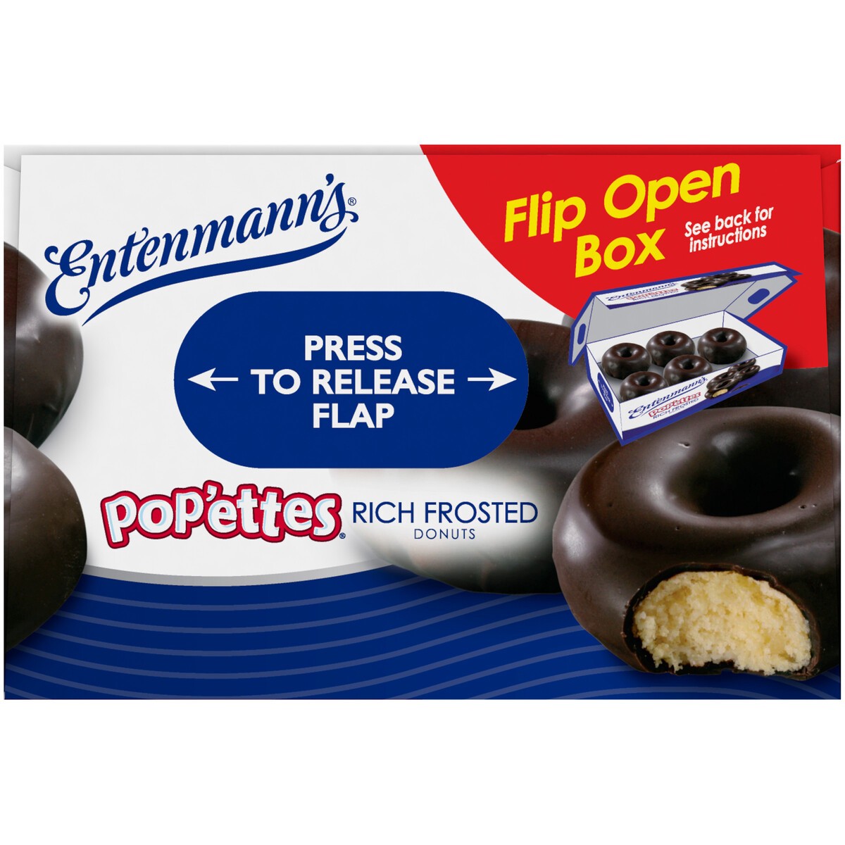 slide 2 of 6, Entenmann's Rich Frosted Chocolate Donut Pop'ettes, 14 oz