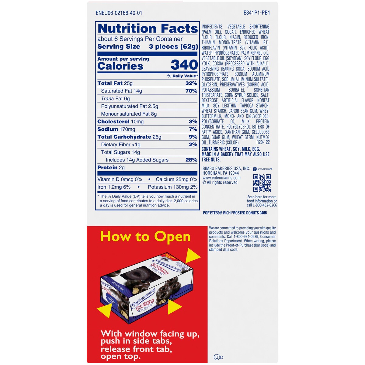 slide 3 of 6, Entenmann's Rich Frosted Chocolate Donut Pop'ettes, 14 oz
