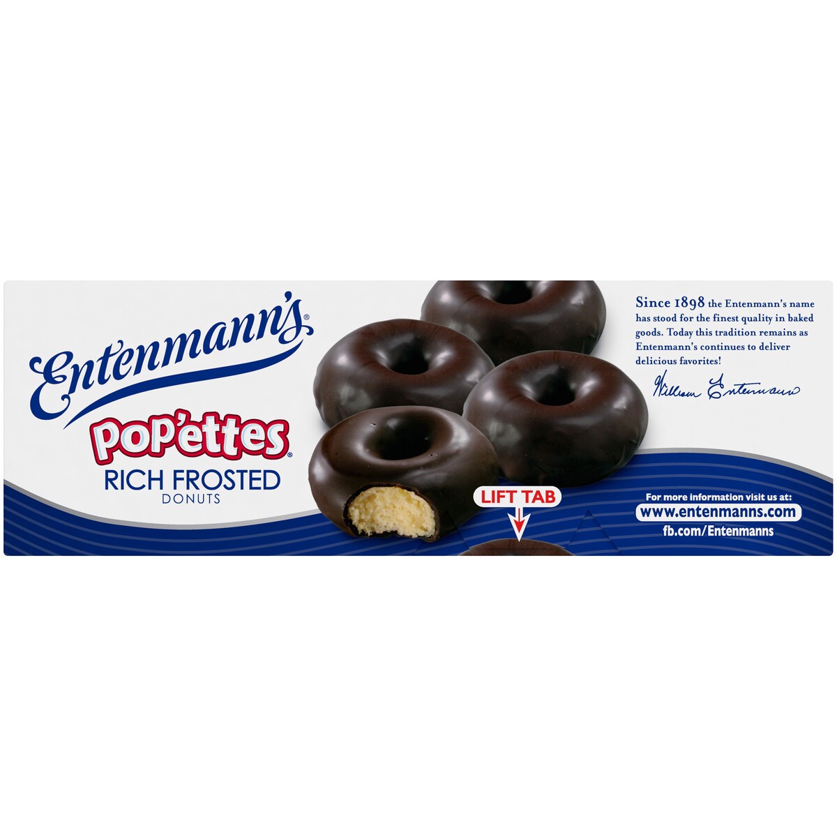 slide 4 of 6, Entenmann's Rich Frosted Chocolate Donut Pop'ettes, 14 oz