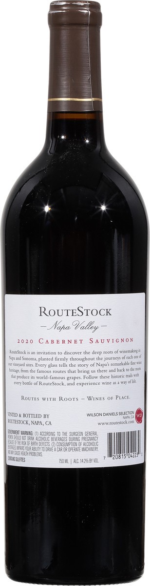 slide 8 of 9, RouteStock Napa Valley Cabernet Sauvignon 750 ml, 750 ml