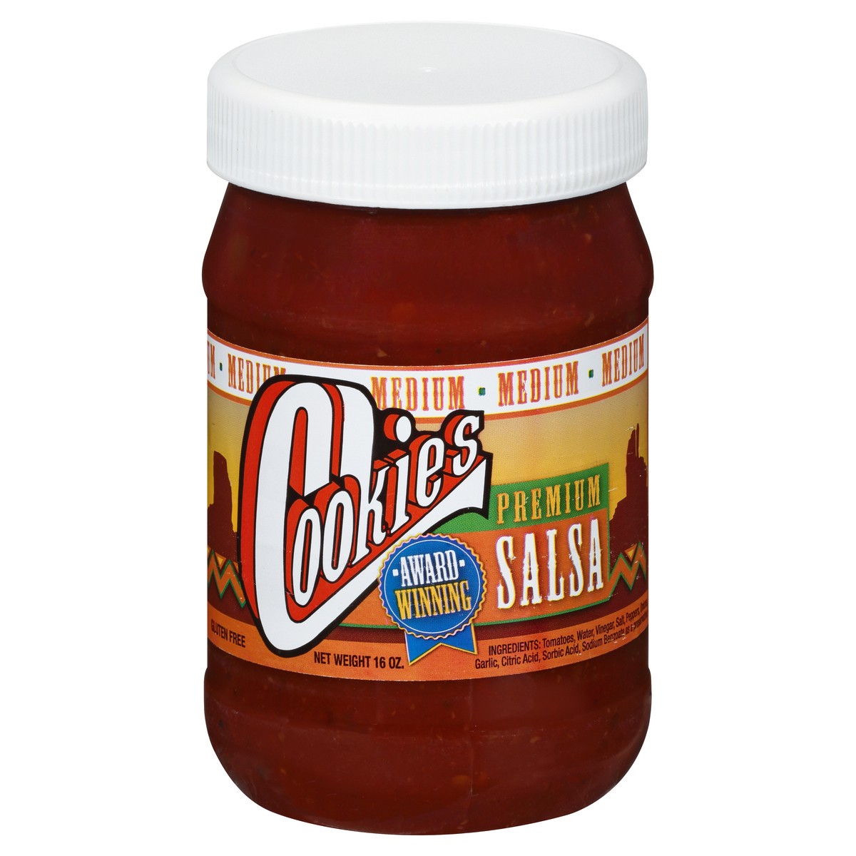 slide 4 of 9, Cookies Premium Salsa 16 oz, 16 oz
