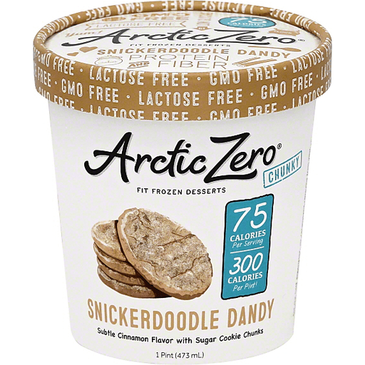 slide 1 of 1, Arctic Zero Frozen Desserts, Fit, Snickerdoodle Dandy, Chunky, 1 pint