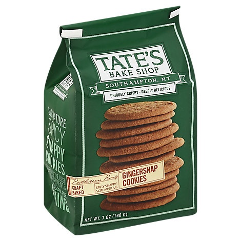 slide 1 of 1, Tate's Bake Shop Cookies Gingersnap, 7 oz
