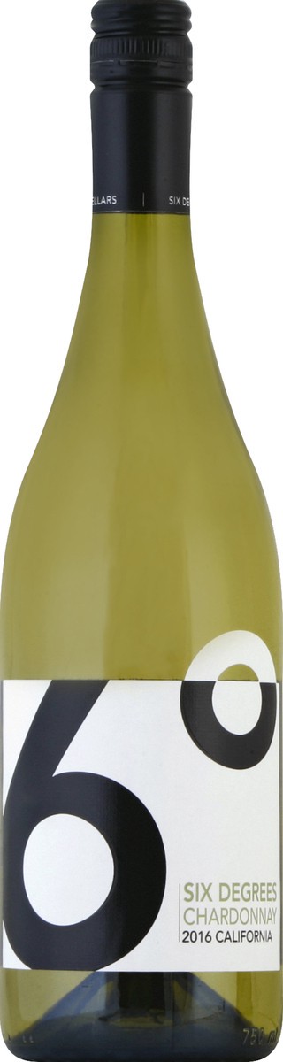 slide 2 of 2, Six Degrees Chardonnay 750 ml, 750 ml