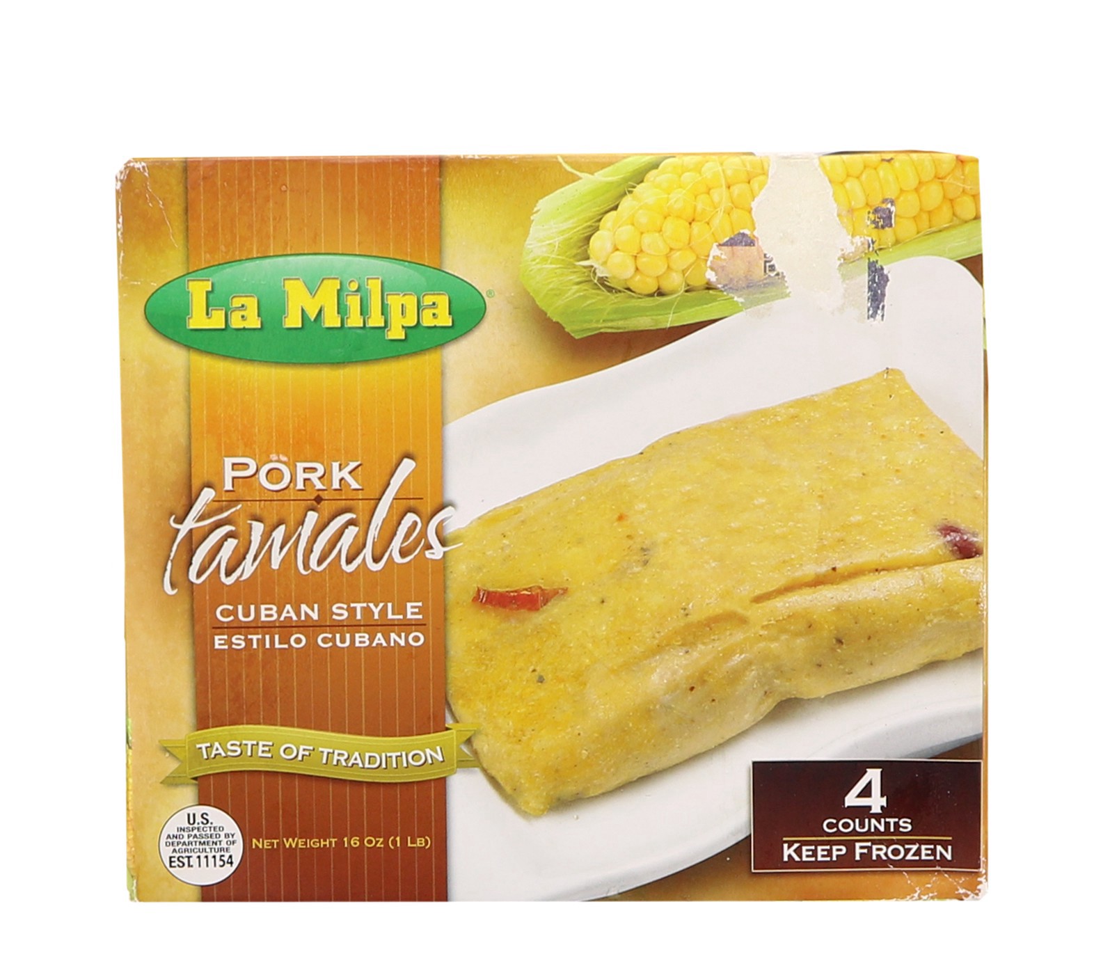 slide 1 of 1, La Milpa Tamal Microw Ready, 16 oz