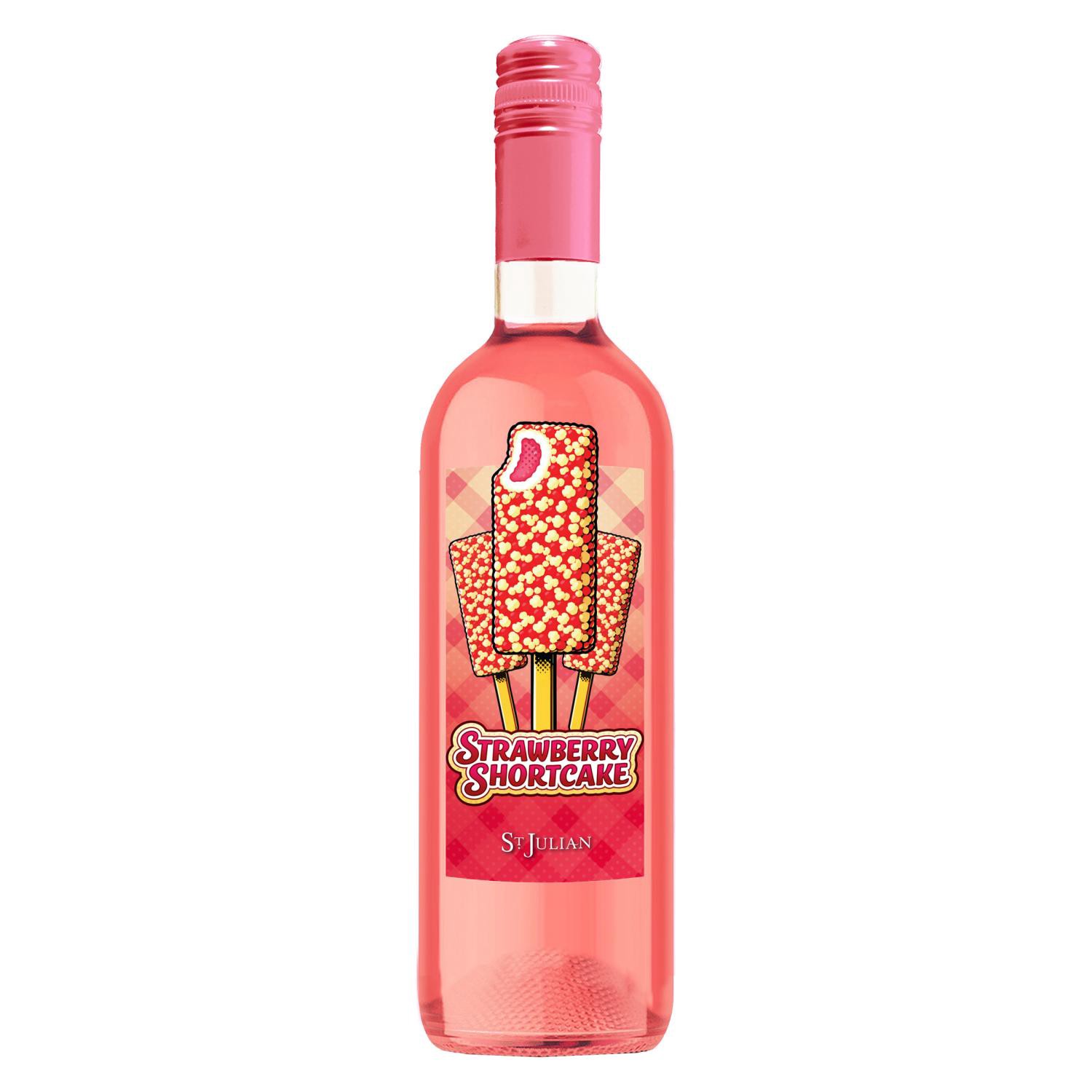 slide 1 of 2, St Julian Strawberry Shortcake 750 ml, 25.4 fl oz