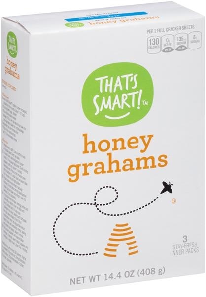 slide 1 of 1, That's Smart! Honey Grahams, 14.4 oz