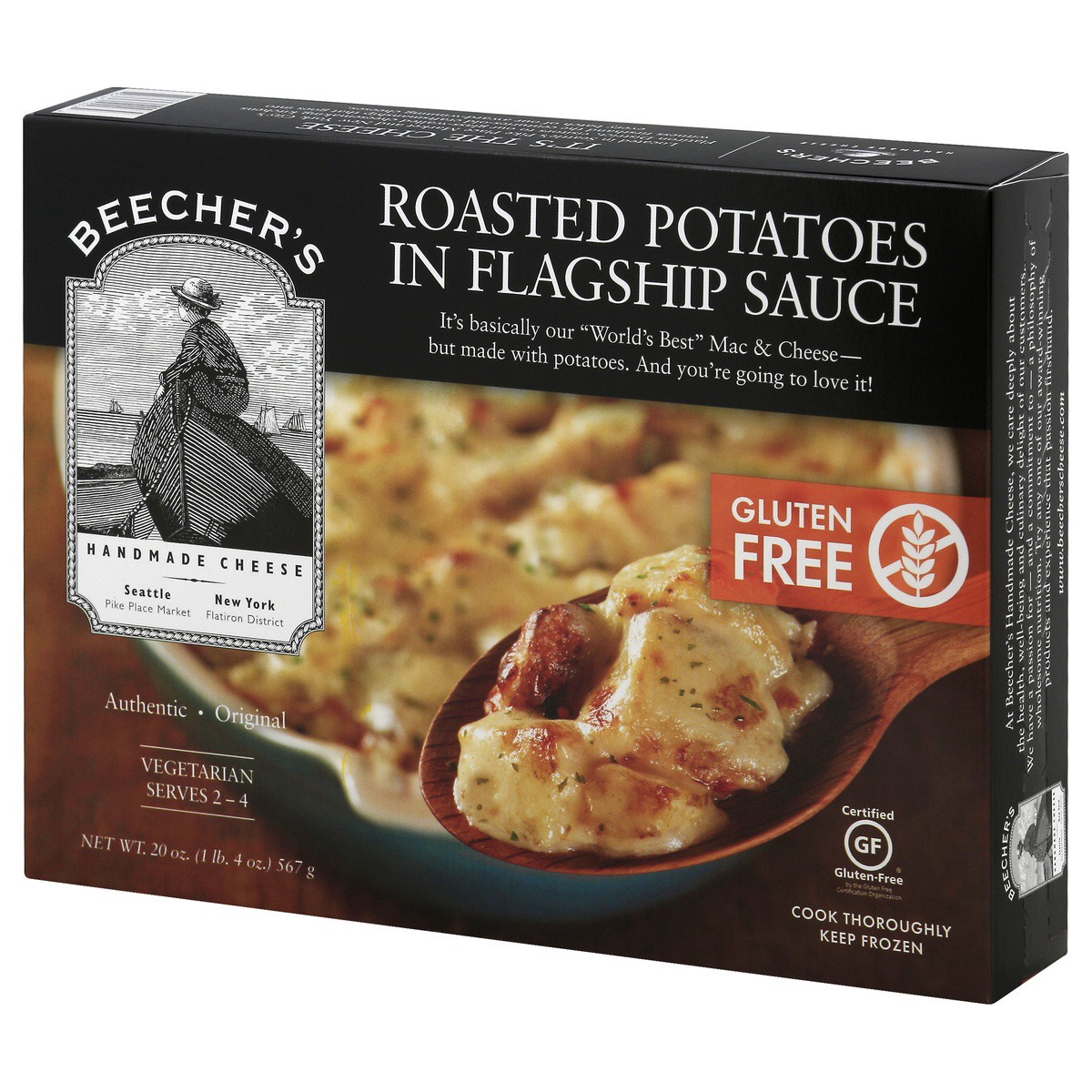 slide 3 of 9, Beecher's Roasted Potatoes In Flagship Sauce, 20 oz