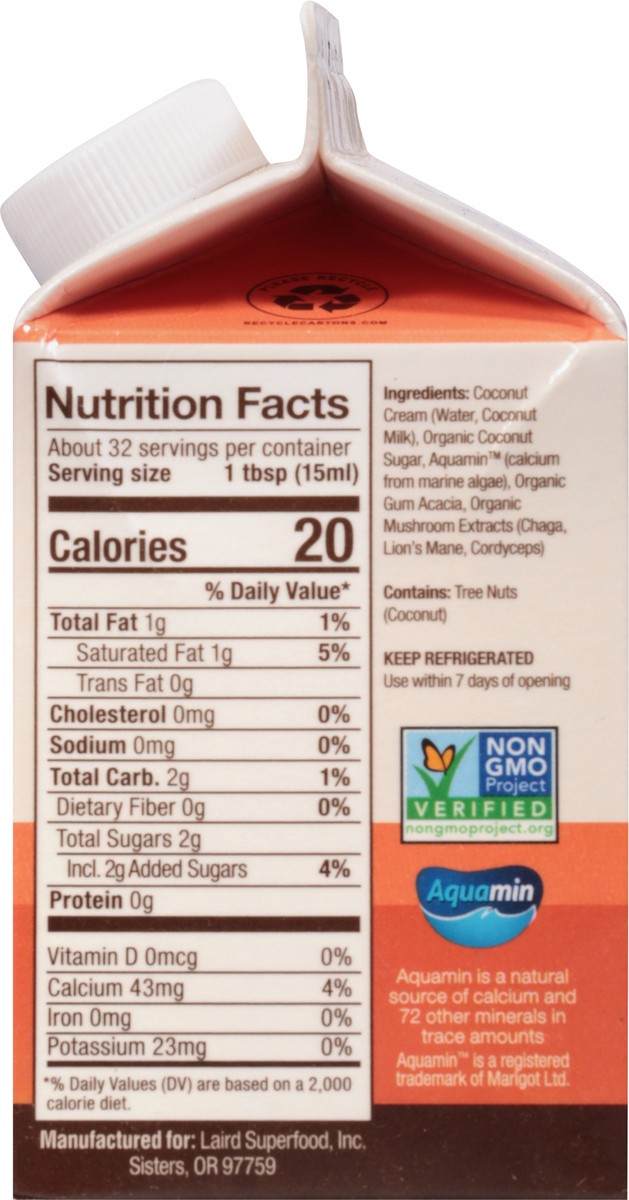slide 8 of 14, Laird Superfood Original Creamer 16 fl oz Gable Top, 16 fl oz