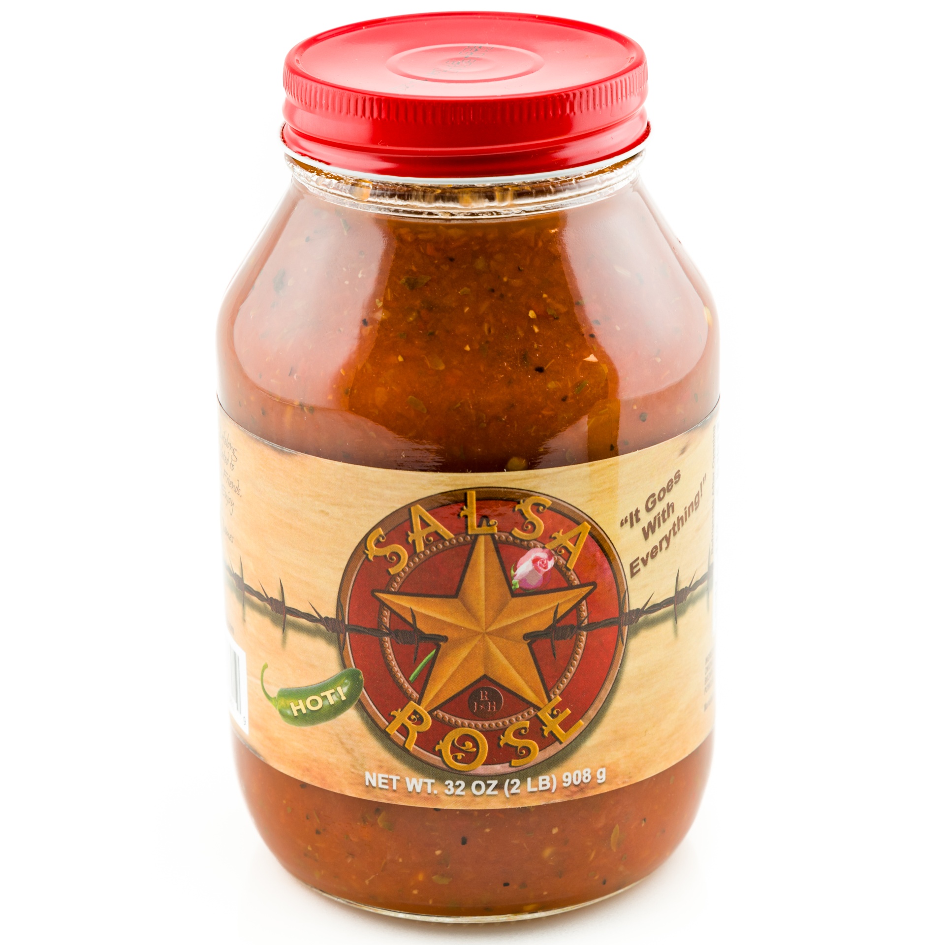 slide 1 of 1, Salsa Rose - Hot, 32 oz