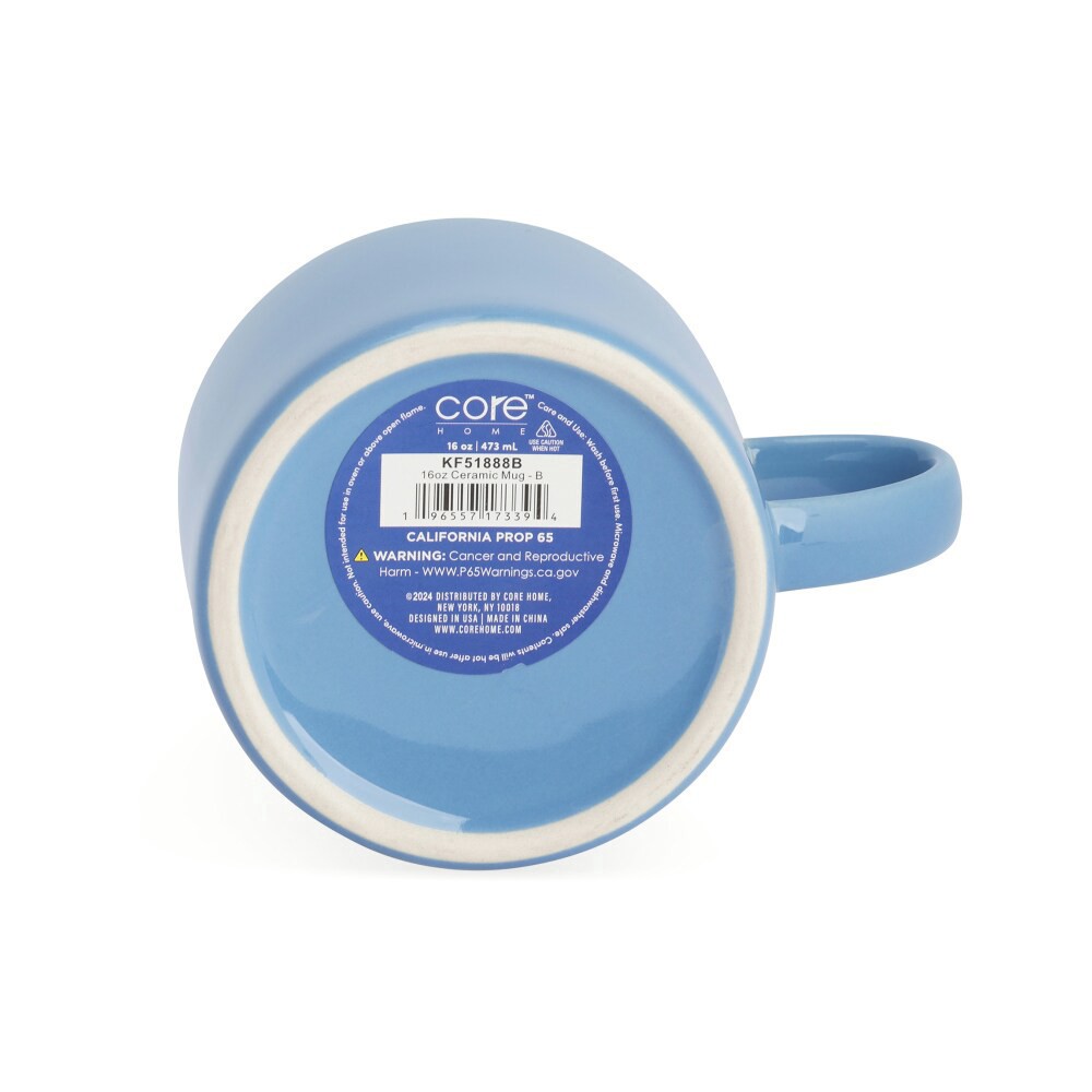 slide 2 of 2, Core Home Ceramic Mug - Blue, 16 oz