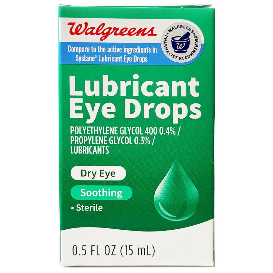 slide 1 of 3, Walgreens Eye Drops Dry Eye Relief, 0.5 oz