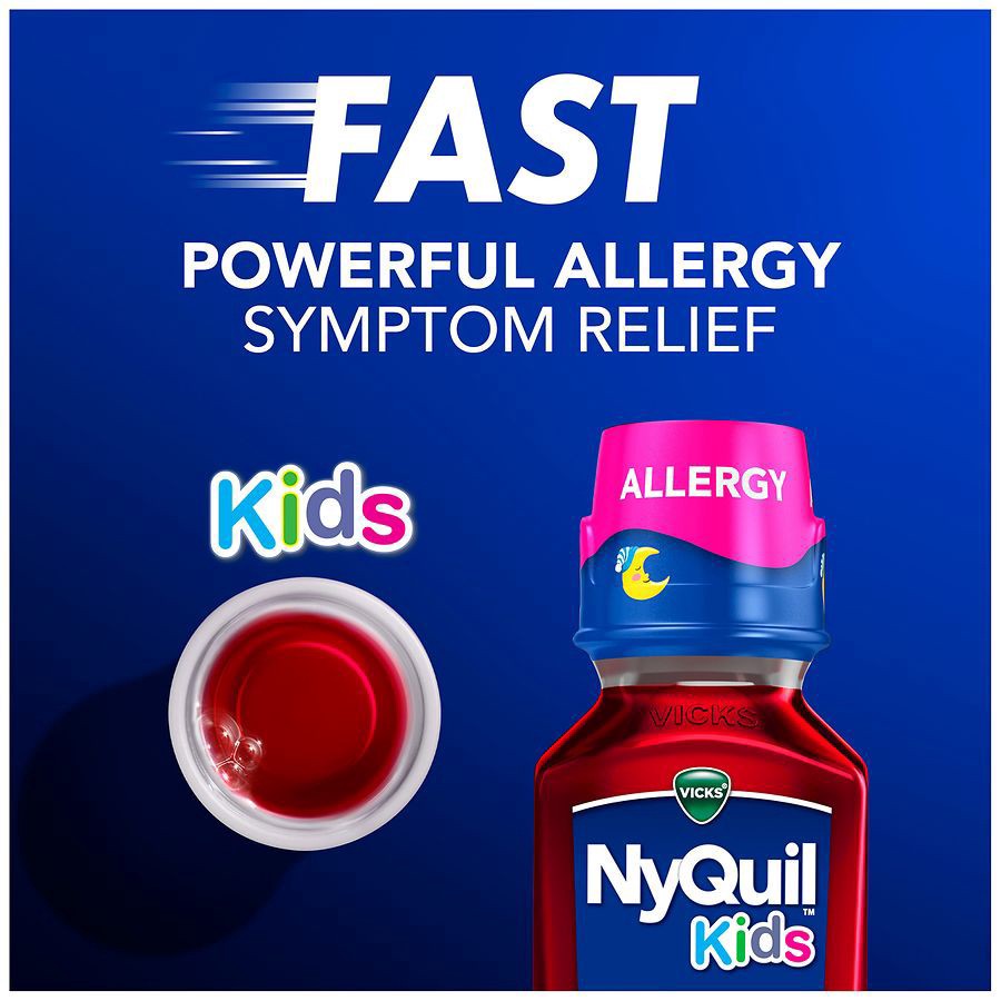 slide 5 of 5, Nyquil Kids Allerg, 8 oz