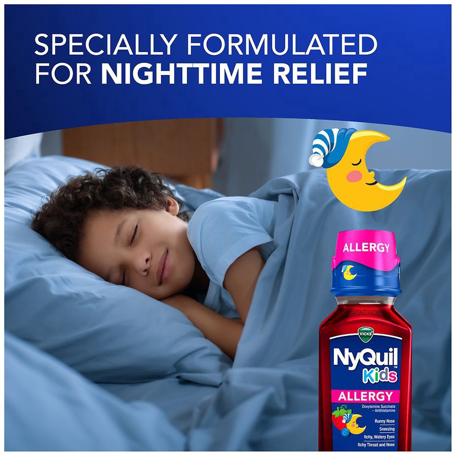 slide 4 of 5, Nyquil Kids Allerg, 8 oz