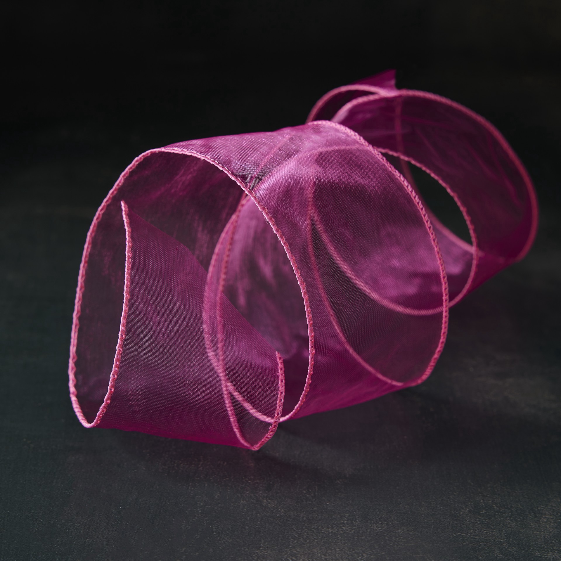 slide 2 of 2, 2.5" X 10yd. Pink Organza Wired Ribbon By Celebrate It Classic, 2.5 in x 10 yd