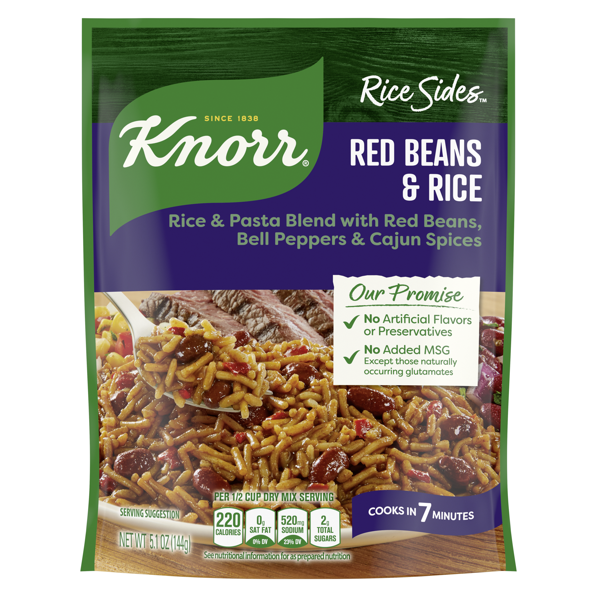 slide 2 of 4, Knorr Rice Sides Red Beans & Rice, 5.1 oz, 5.1 oz