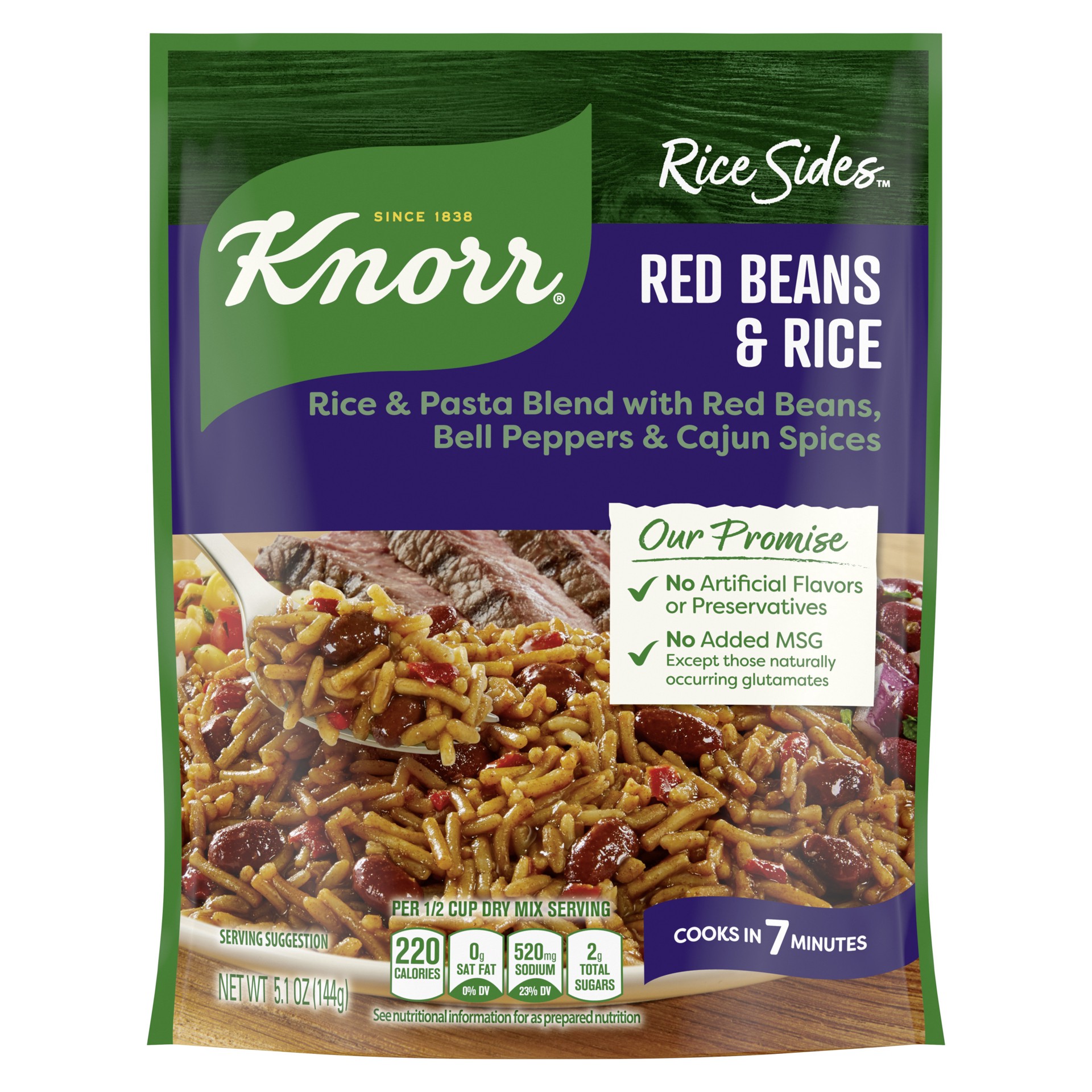 slide 1 of 4, Knorr Rice Sides Red Beans & Rice, 5.1 oz, 5.1 oz