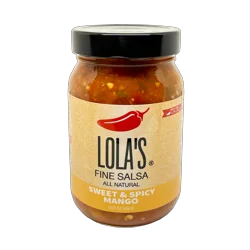 Lola's Fine Hot Sauce Lolas Fine Salsa Sweet & Spicy Mango