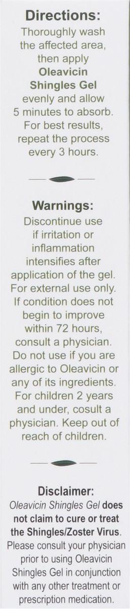 slide 7 of 9, Oleavicin Shingles Gel 1 fl oz, 1 oz