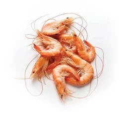 Black Tiger Cooked Shrimp, Peeled & Deveined Tail-On, Frozen - 8-12 ct 1 lb