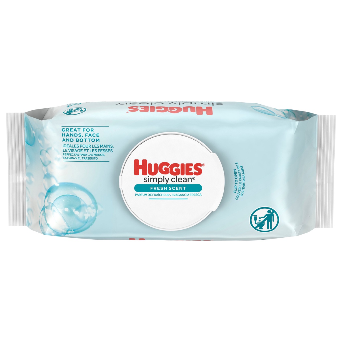 slide 1 of 1, Huggies Simply Clean Scented Wipes, 64 ct