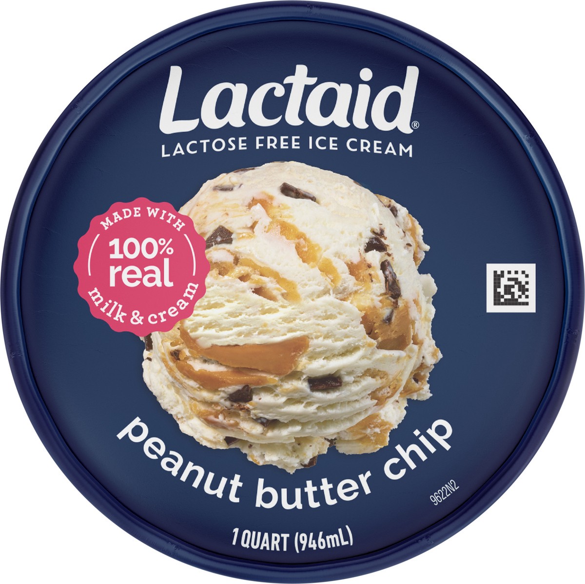 slide 9 of 9, Lactaid Peanut Butter Chip Ice Cream, 1 Quart, 1 qt