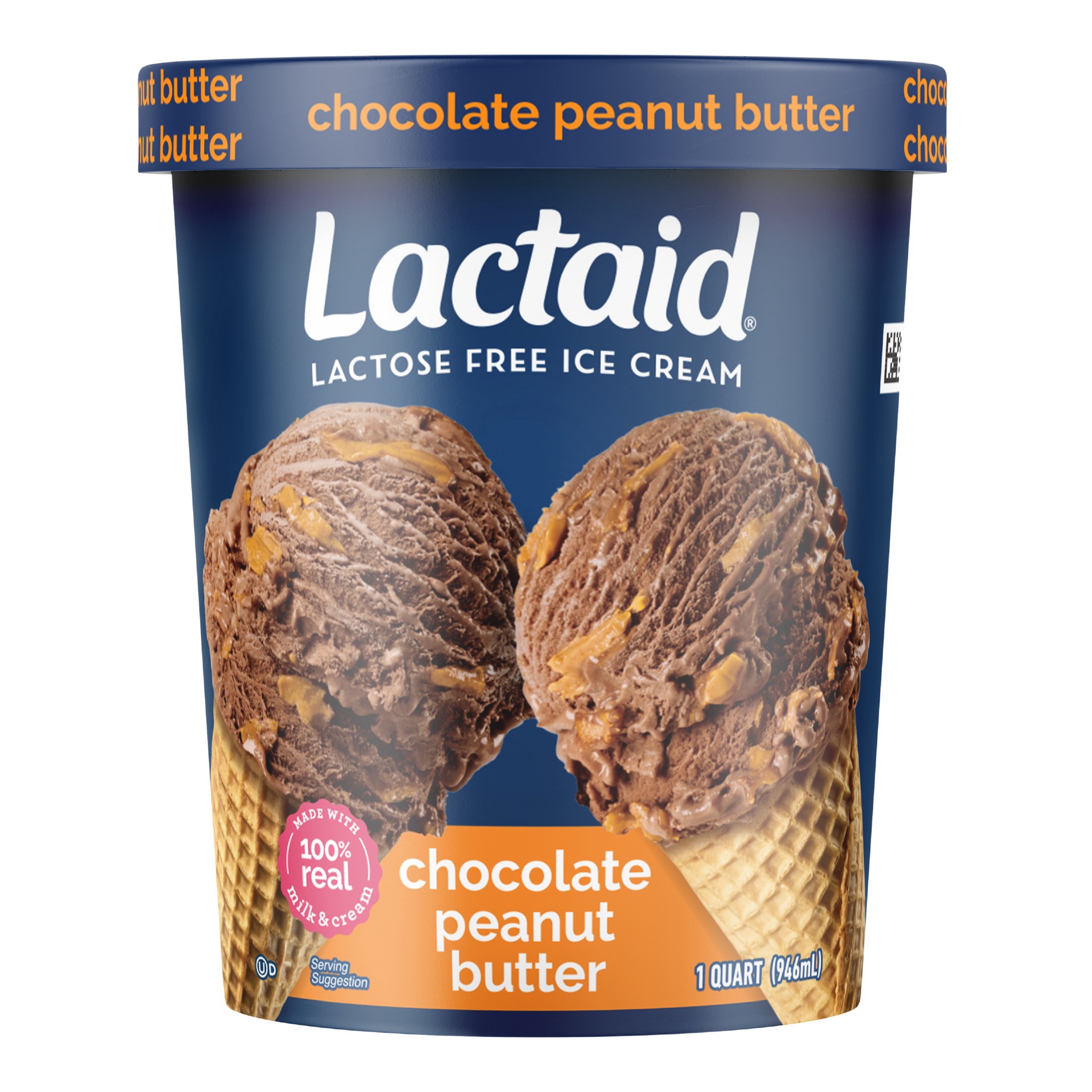slide 1 of 9, Lactaid Chocolate Peanut Butter, 1 Quart, 1 qt