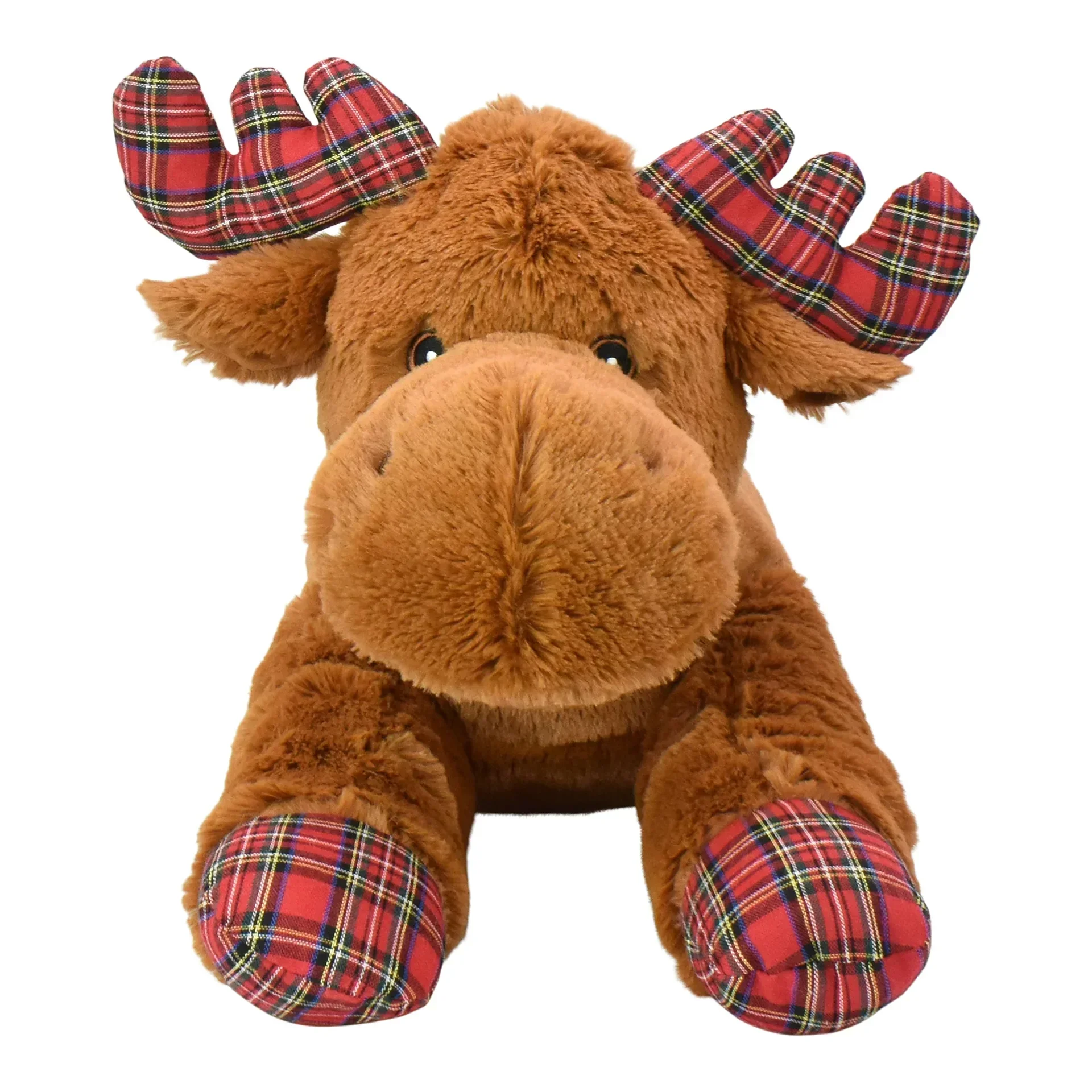 slide 1 of 1, Multipet International Jumbo Holiday Moose Dog Toy, X-Large, XL