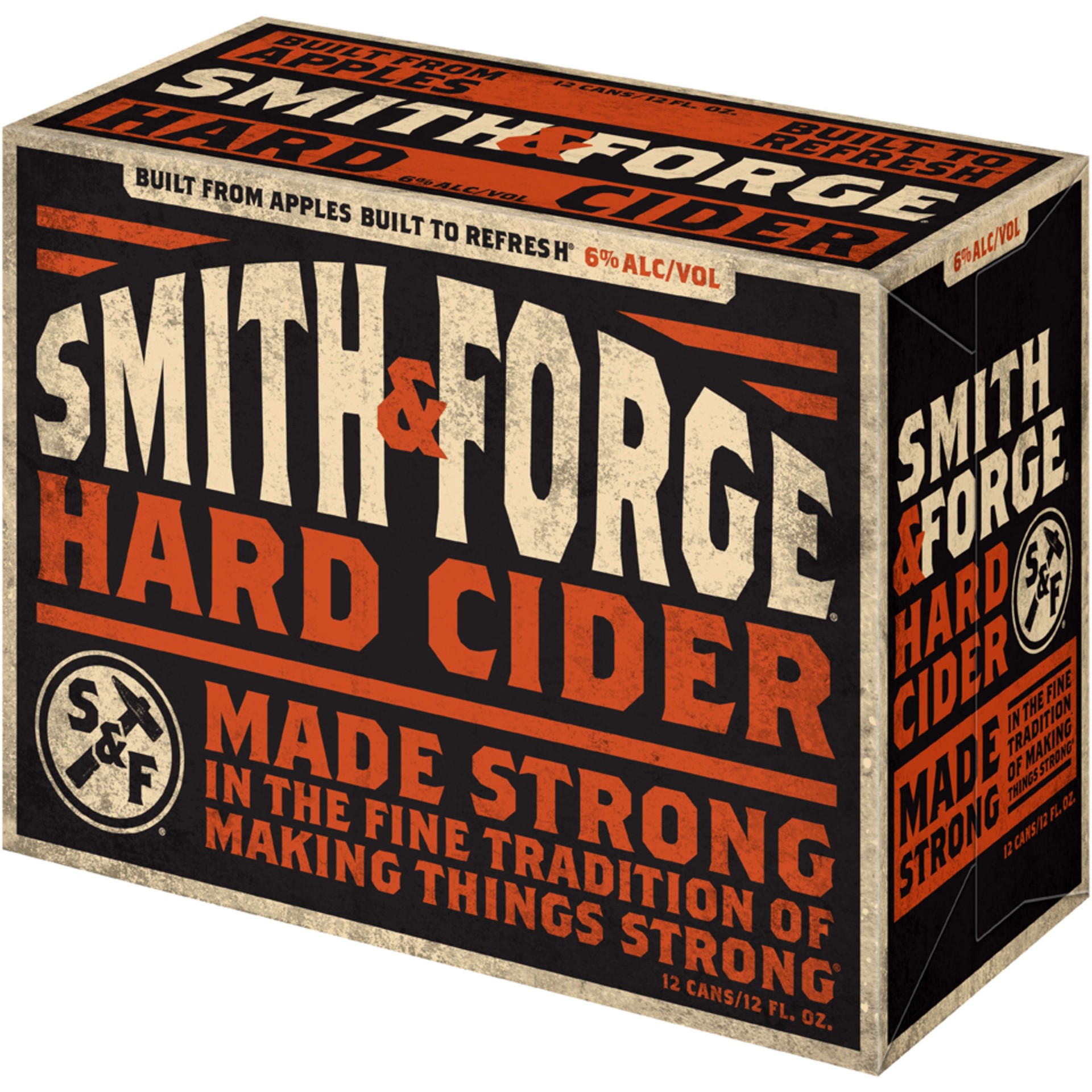 slide 2 of 4, Smith & Forge Hard Cider, 12 Pack, 12 fl. oz. Cans, 6% ABV, 12 fl oz