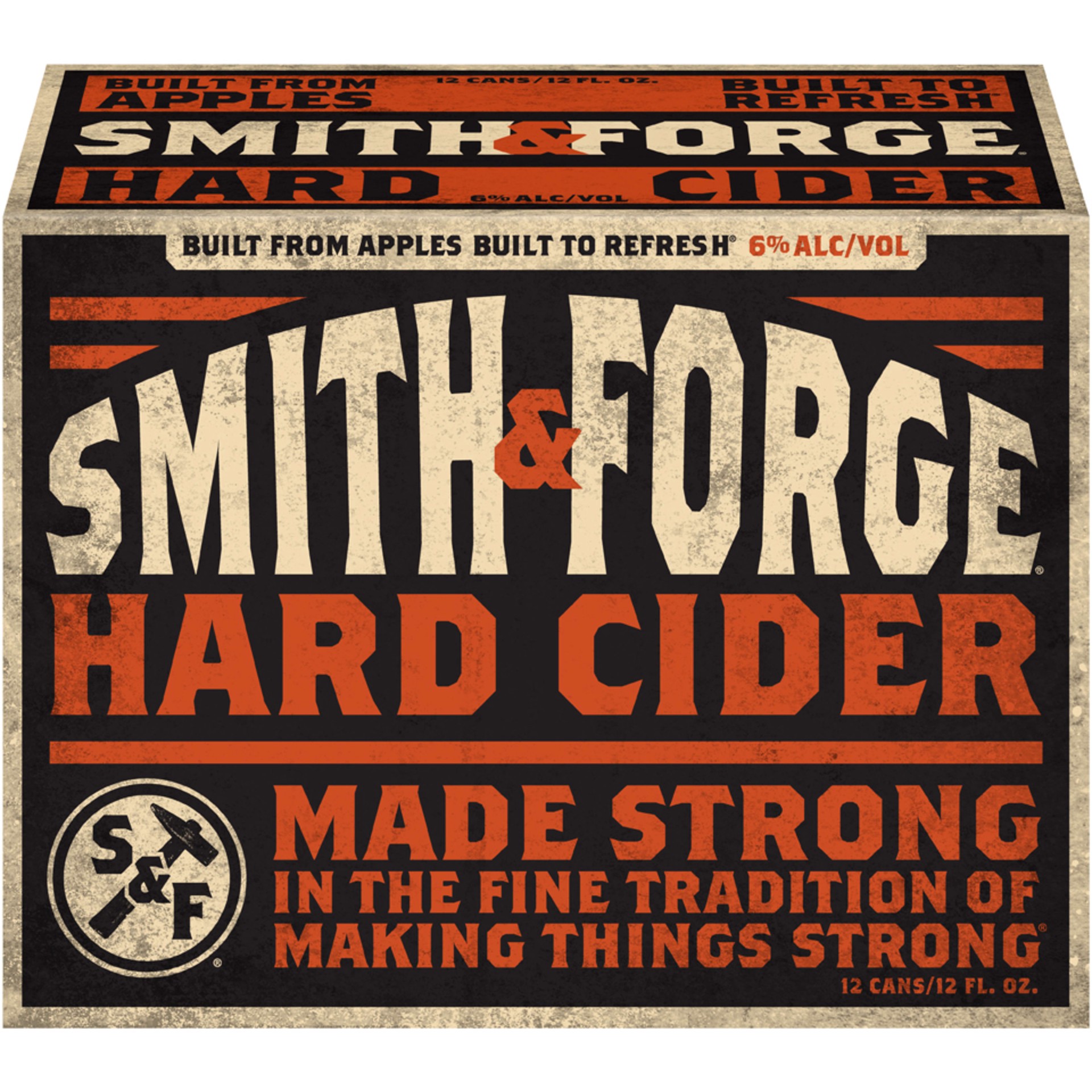 slide 3 of 4, Smith & Forge Hard Cider, 12 Pack, 12 fl. oz. Cans, 6% ABV, 12 fl oz