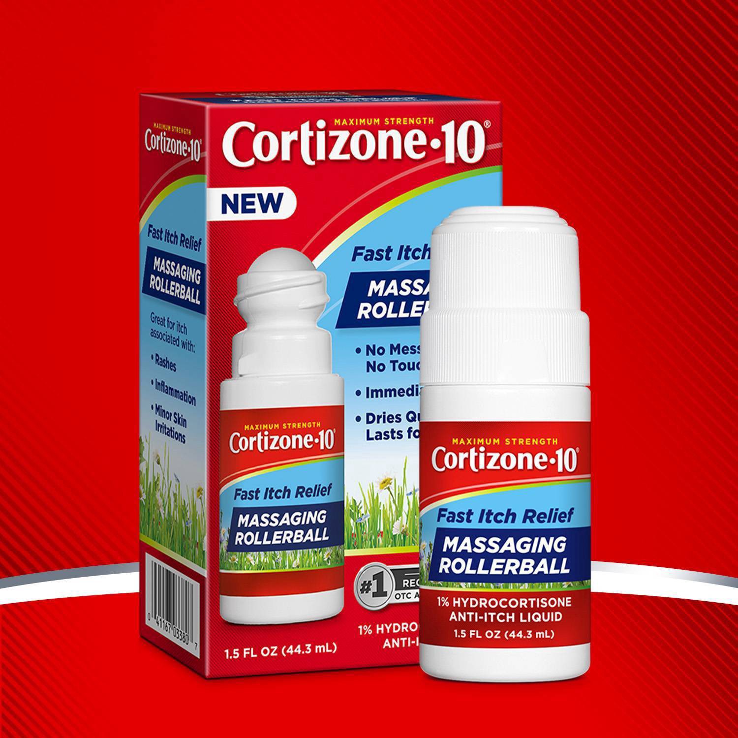 slide 4 of 6, Cortizone-10 Cortizone 10 Fast Itch Relief Massaging Rollerball 1.5 oz, 1.5 fl oz