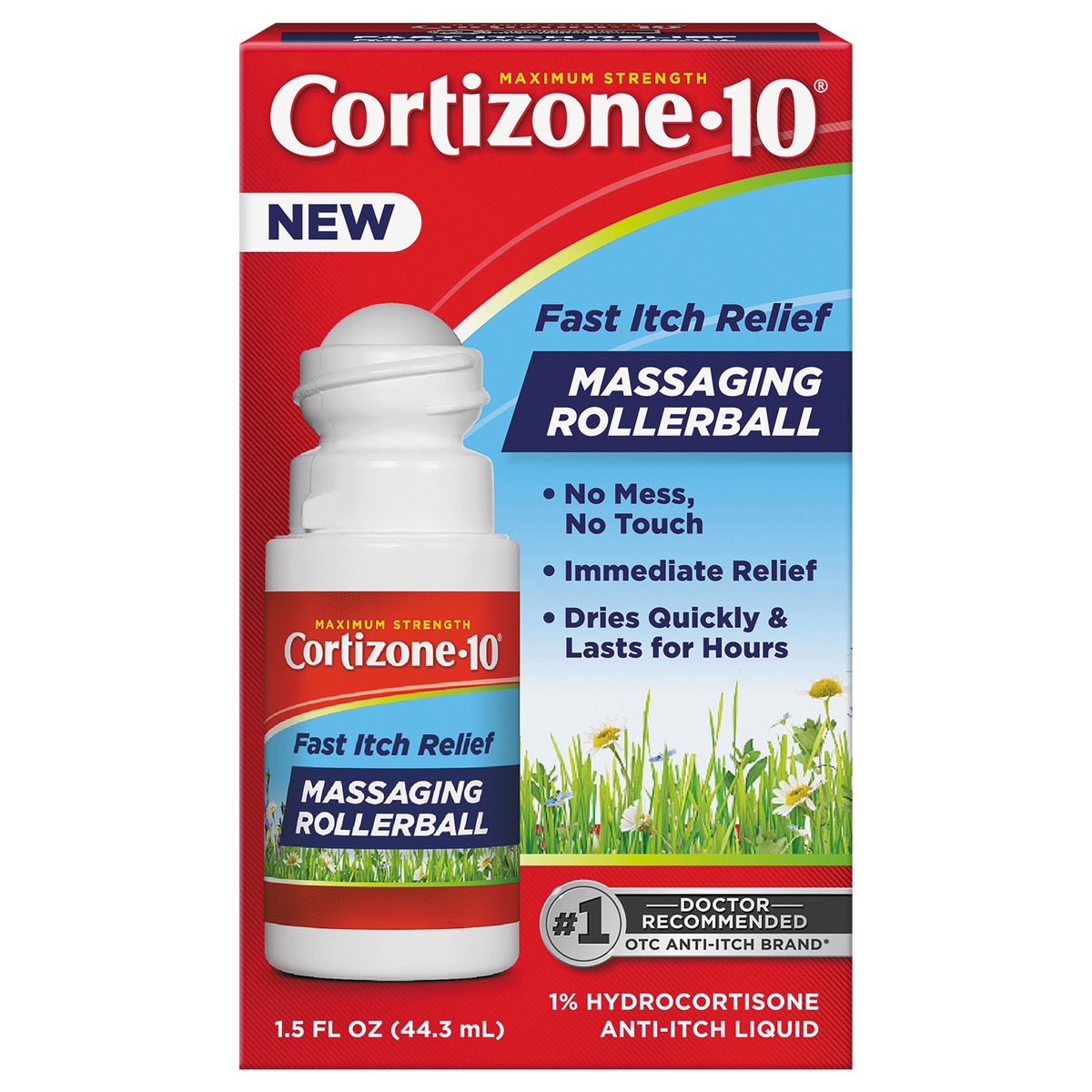 slide 1 of 6, Cortizone-10 Cortizone 10 Fast Itch Relief Massaging Rollerball 1.5 oz, 1.5 fl oz