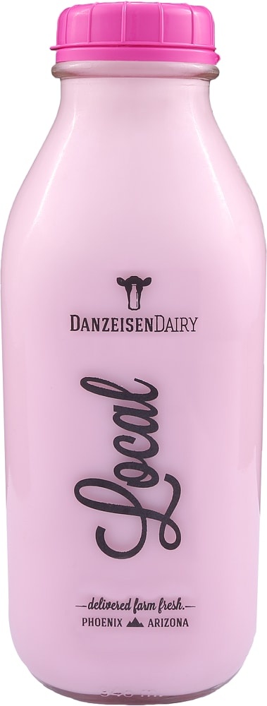 slide 1 of 1, Danzeisen Dairy Danzeisen Strawberry Milk 2 - 32 Fl. Oz., 32 fl oz