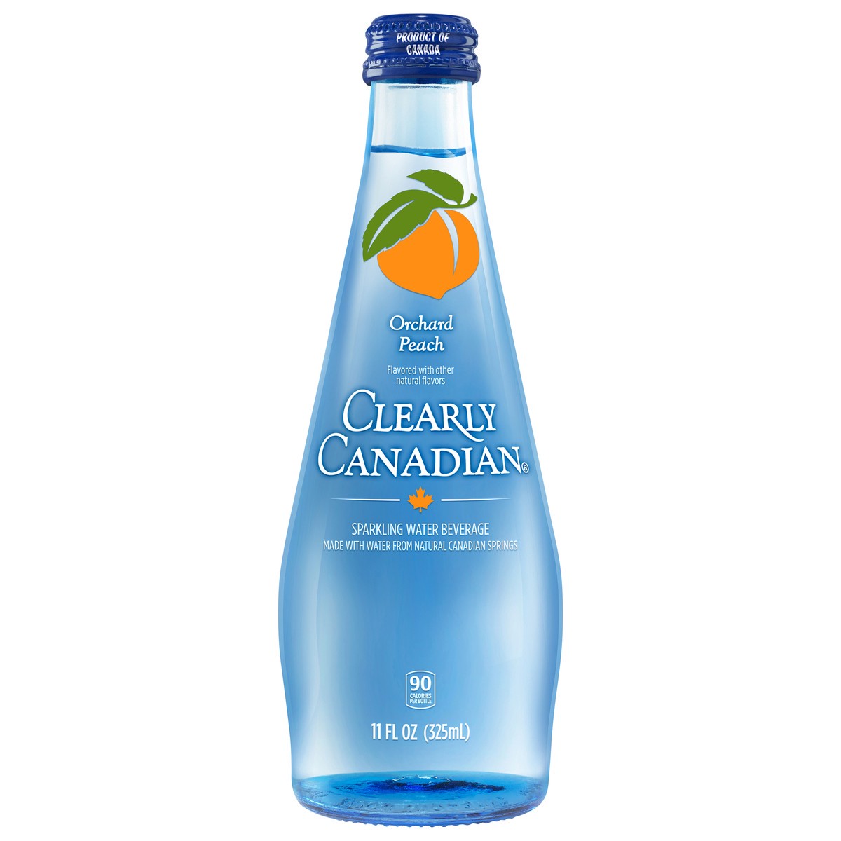 slide 2 of 2, Clearly Canadian Orchard Peach Sparkling Water Beverage 11 Fl Oz Bottle, 11 fl oz