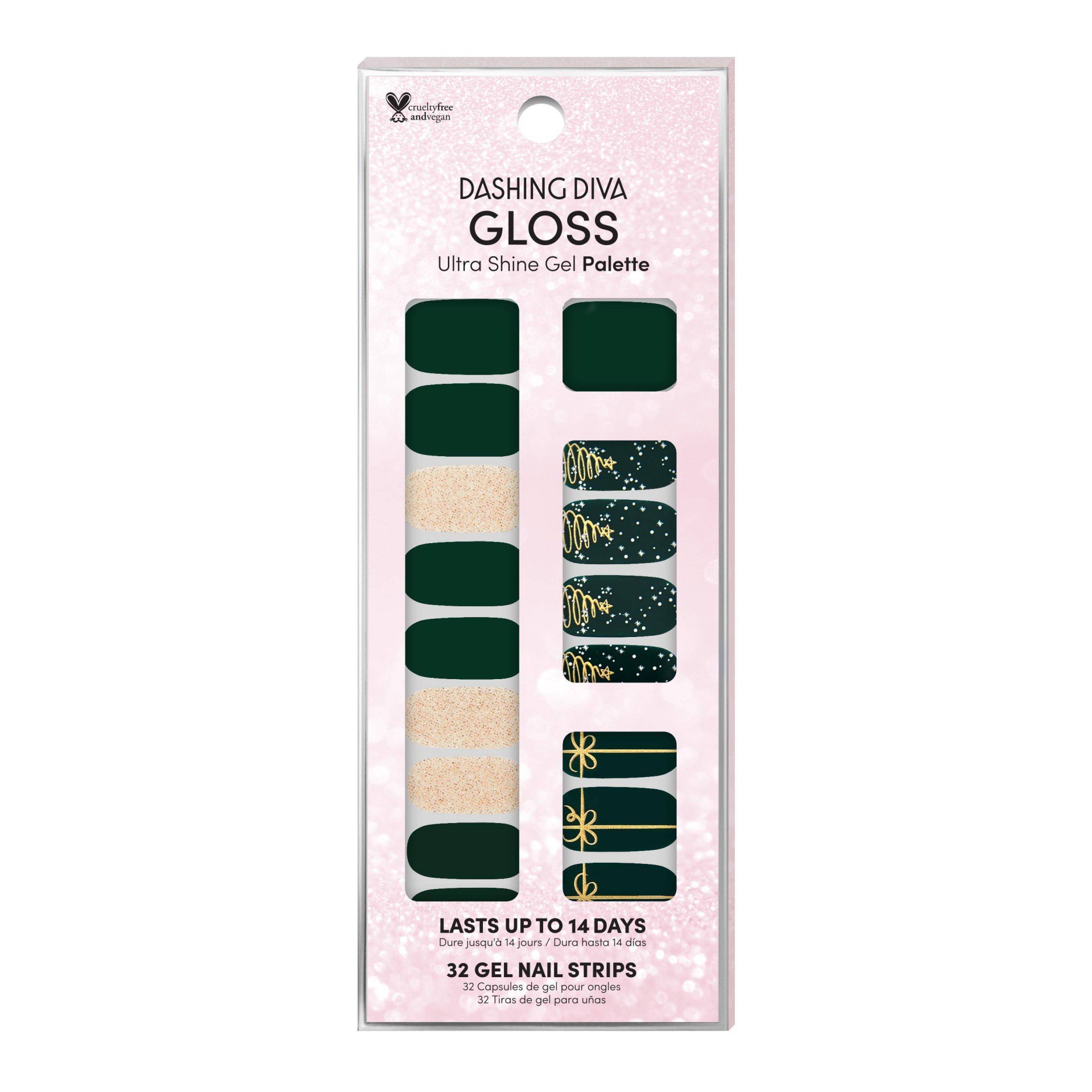 slide 1 of 2, Dashing Diva Gloss Nail Art - Wintry Lux Gloss Palette - 32ct, 32 ct
