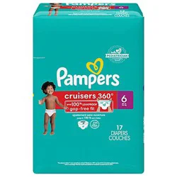 Pampers Cruisers 360 Diapers Size 6 - 17 Count